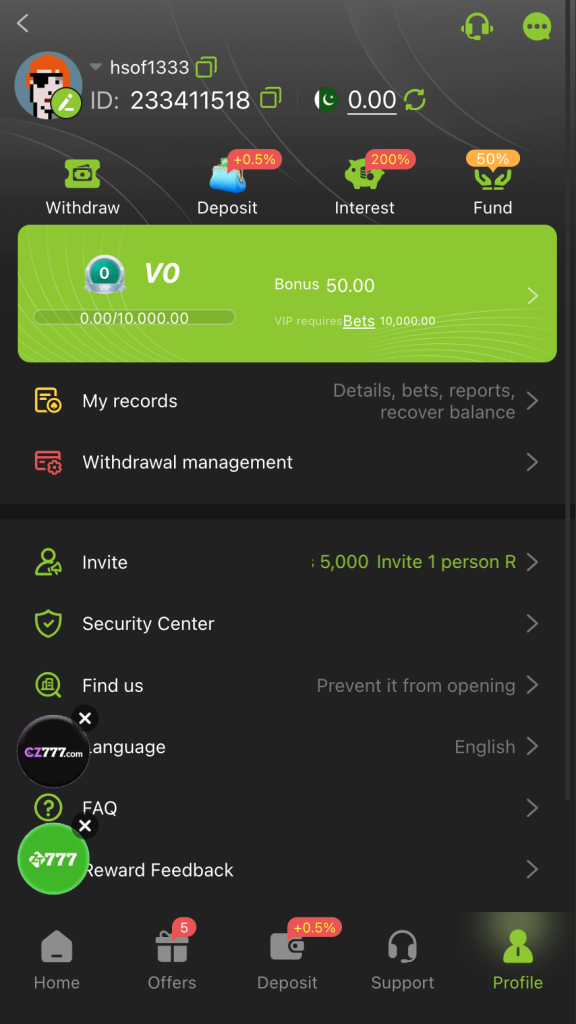 ZS 999 Game apk New earning game in Pakistan