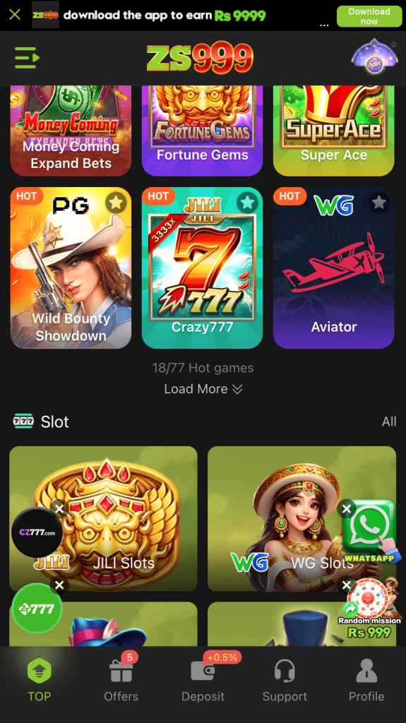 ZS 999 Game apk New earning game in Pakistan