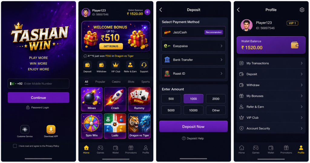 Tashan Win Game